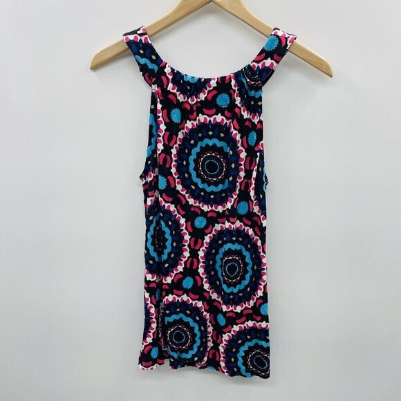 INC International Concepts Womens Medium Studded Printed Tank Top in Black 1863 - Picture 4 of 6